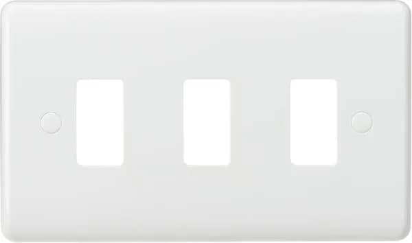 Curved edge 3G grid faceplate