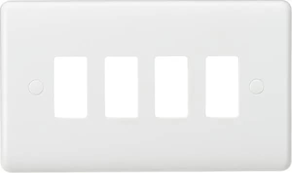 Curved edge 4G grid faceplate