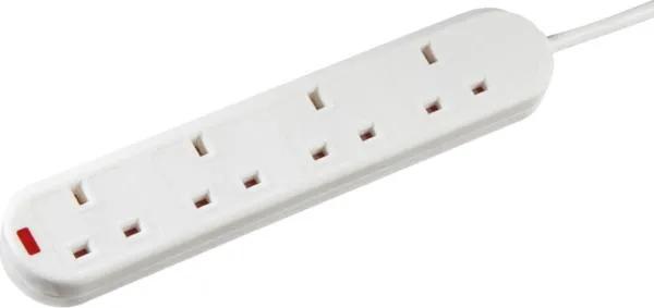 13A 4G 2M Extension Lead with Neon