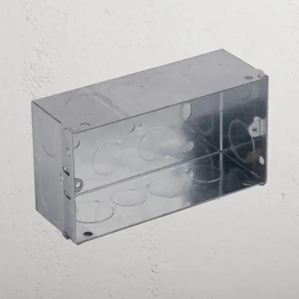 Corston Double Metal Back Box 47mm