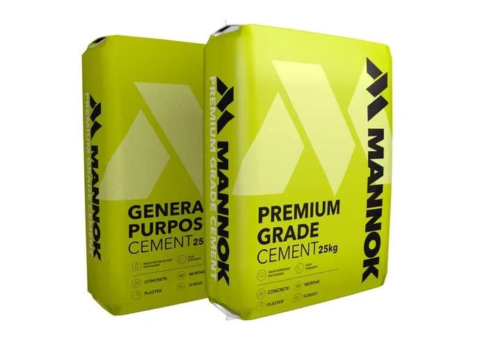 Superior Grade Cement 25kg Plastic Bag - Pallet of 60