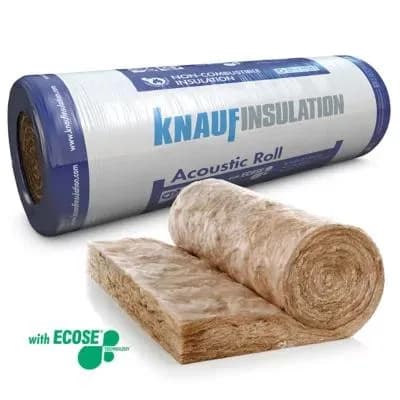 Knauf Acoustic Roll (Ready–cut) 75mm – 1200mm (2x600) x 14.5m (17.4m²)