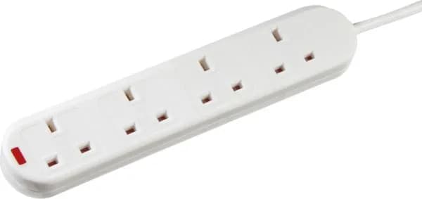 13A 4G 3M Extension Lead with Neon