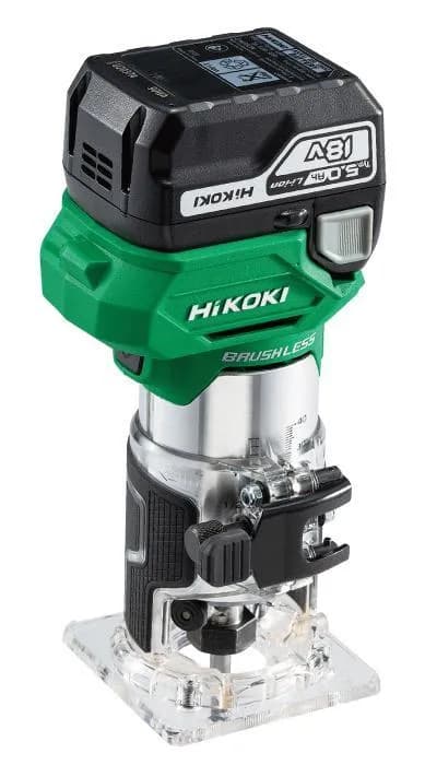 HiKOKI M1808DA/JPZ/18 1/4" Cordless Router Trimmer Set With 5.0Ah Battery
