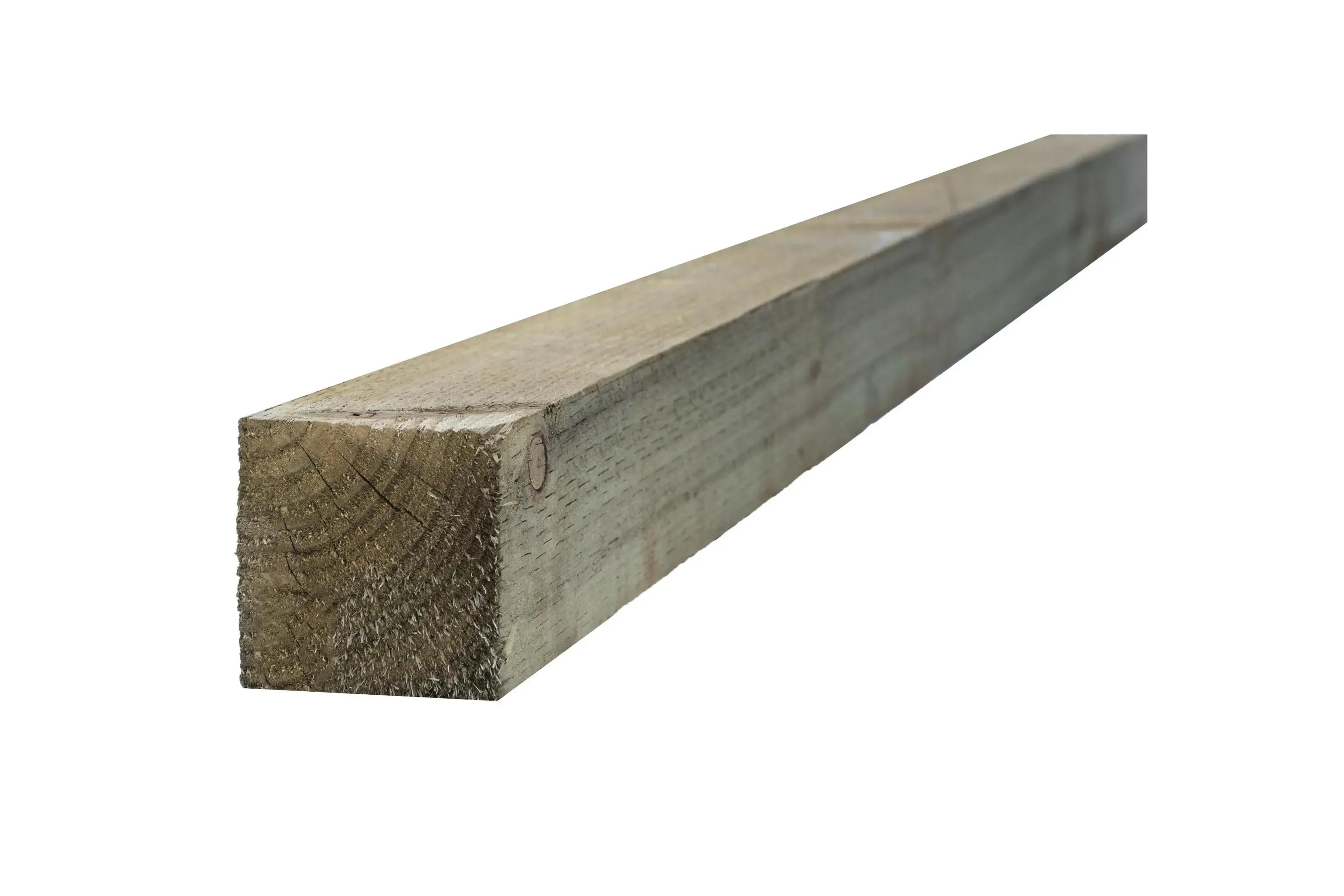 UC4 Incised Fence Post Green Treated 75 x 75mm x 3.0m (3x3in)