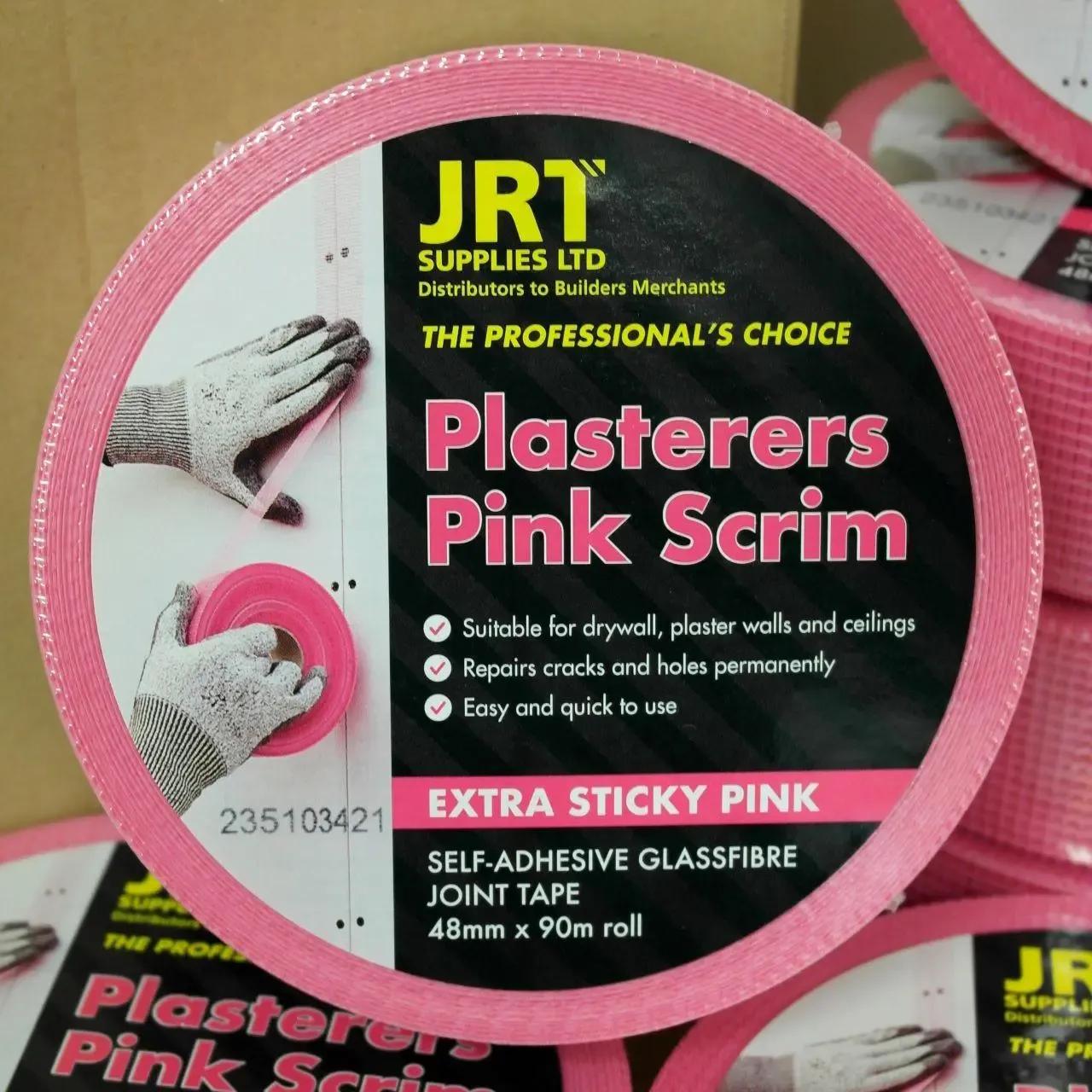 Pink Scrim Extra Sticky Plasterers Tape