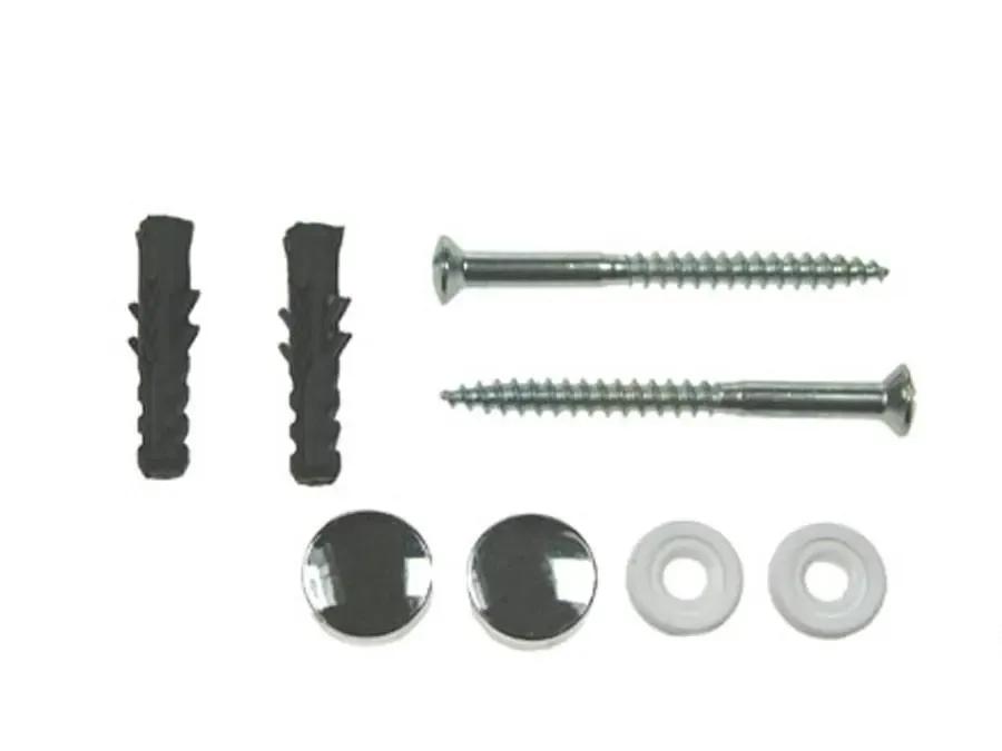 WC Fixing Set With Chrome Cap (Qty.2)