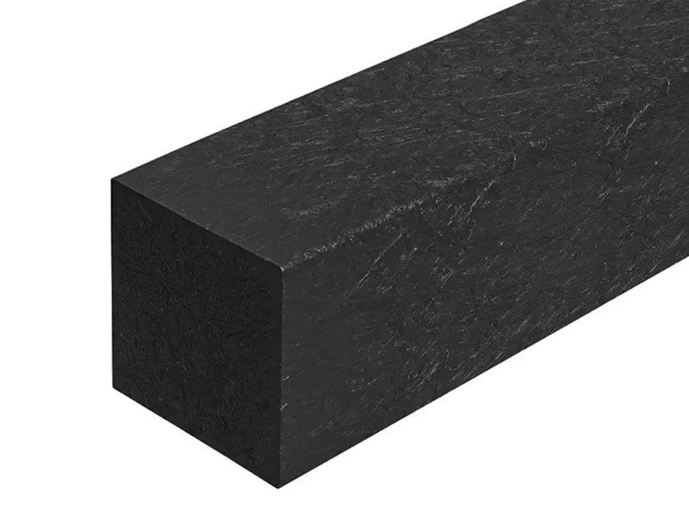 Recycled Plastic Fence Post Black 100 x 100mm x 3m (2x2in)