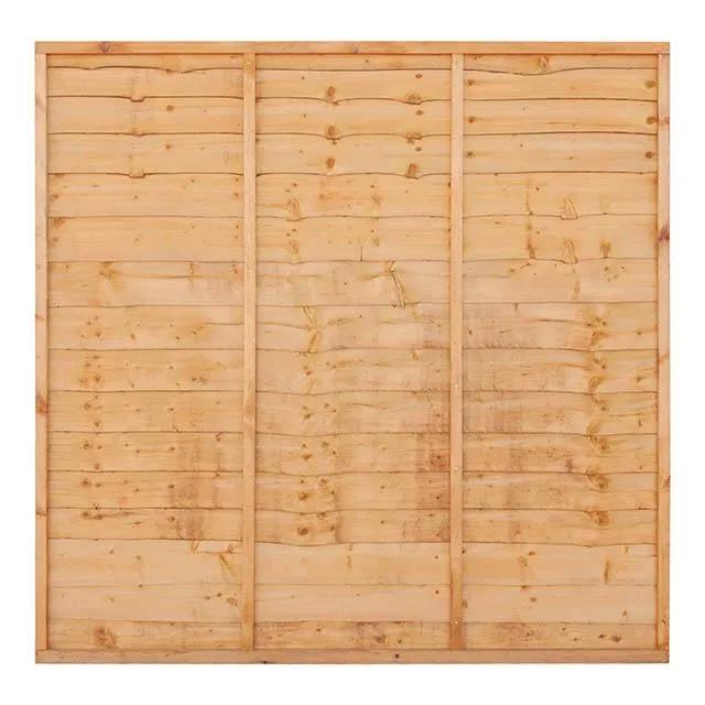 Superior Lap Fence Panel Golden Brown 1828 x 1800mm (6x6ft)