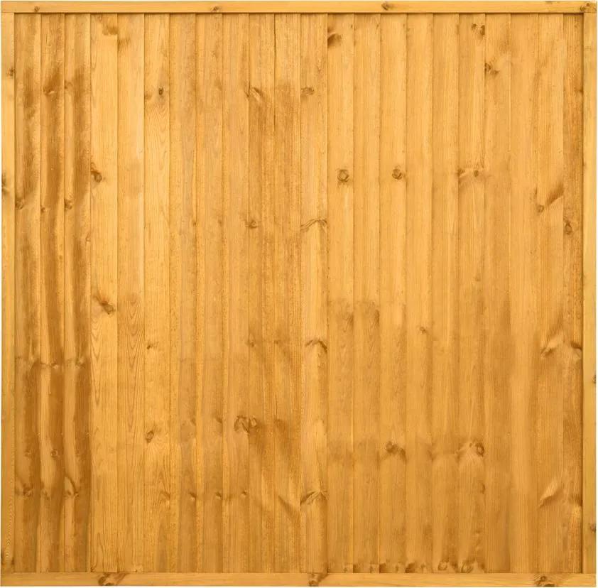 Superior Closeboard Fence Panel Golden Brown 1830 x 1800mm (6x6ft)