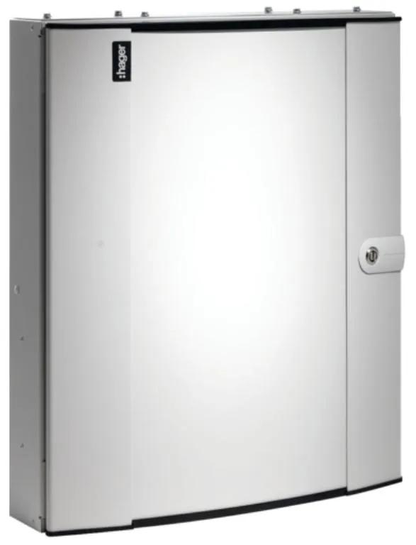 Hager JK106B Distribution Board 6 Way TPN 125A Plain Door