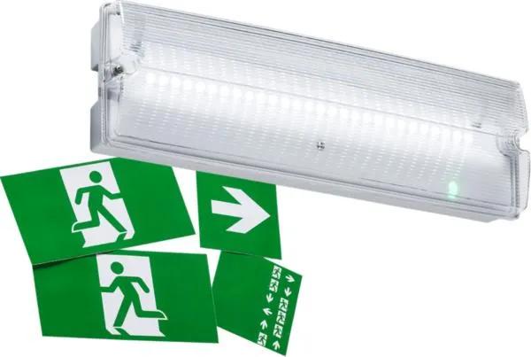 230V IP65 3W LED Emergency Bulkhead Maintained/Non- Maintained