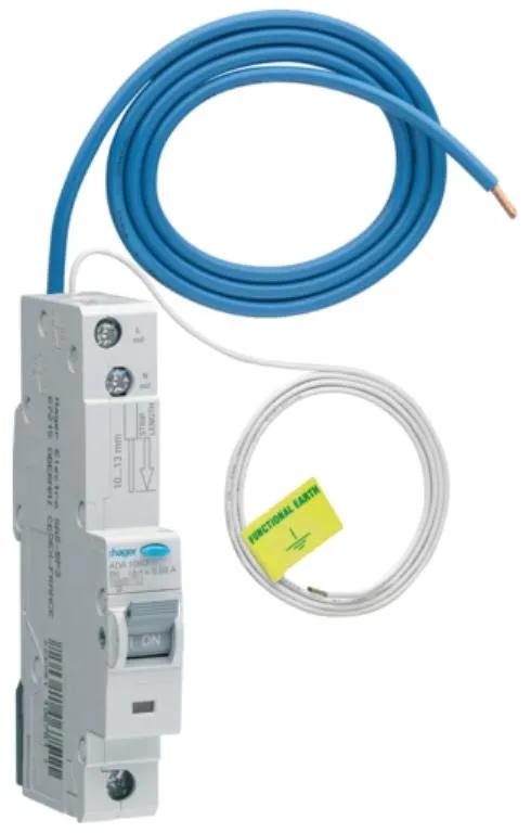 Hager ADA106U RCBO SP A B 6A 30mA 10kA