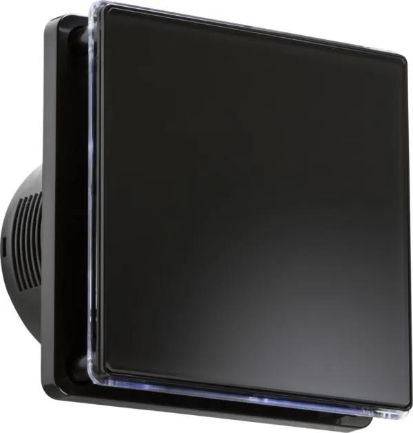 100mm/4 inch LED Backlit Extractor Fan with Overrun Timer – Black