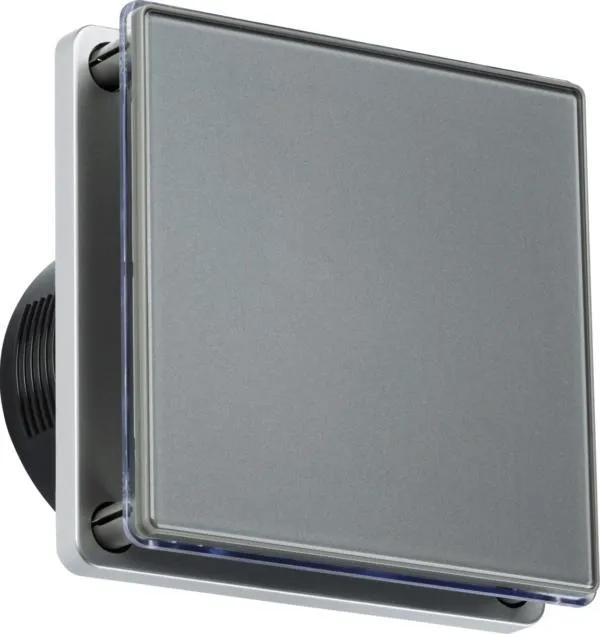 100mm/4 inch LED Backlit Extractor Fan with Overrun Timer – Grey