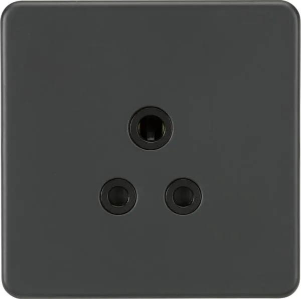 Screwless 5A Unswitched Socket – Anthracite