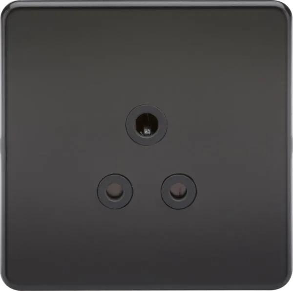 5A Socket Matt Black with Black Insert