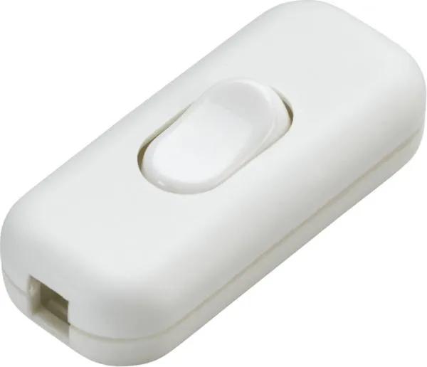 6A DP Inline Cord Switch – White