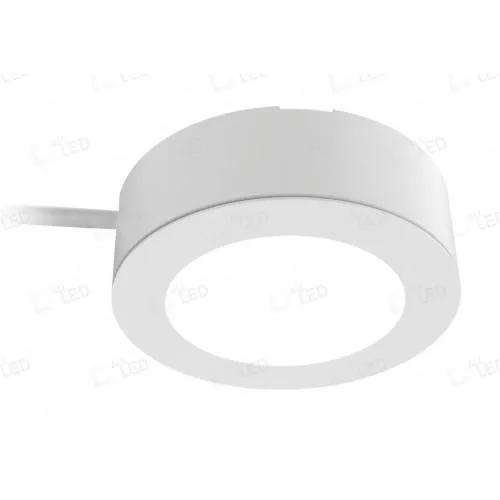 ACL240WH/CCT CHANGEABLE UNDERCABINET ROUND LIGHT SURFACE/RECESSED POLAR WHITE (White)