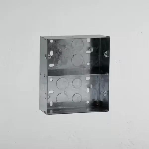 Corston 2x Double Metal Back Box 47mm Portrait