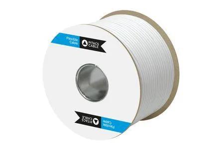 Pitacs 3184Y White 4-Core 1.5mm² Flexible Cable 100m Drum