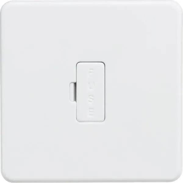 Screwless 13A Fused Spur Unit – Matt White