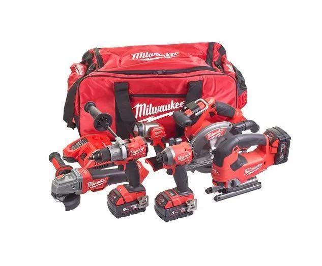 Milwaukee M18FPP6D2-503B M18 FUEL 6 Piece Cordless Tool Kit