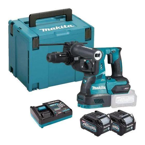 Makita HR004GD201 40V Max XGT BL QCC SDS-Plus Hammer Drill With 2 x 2.5Ah Batteries