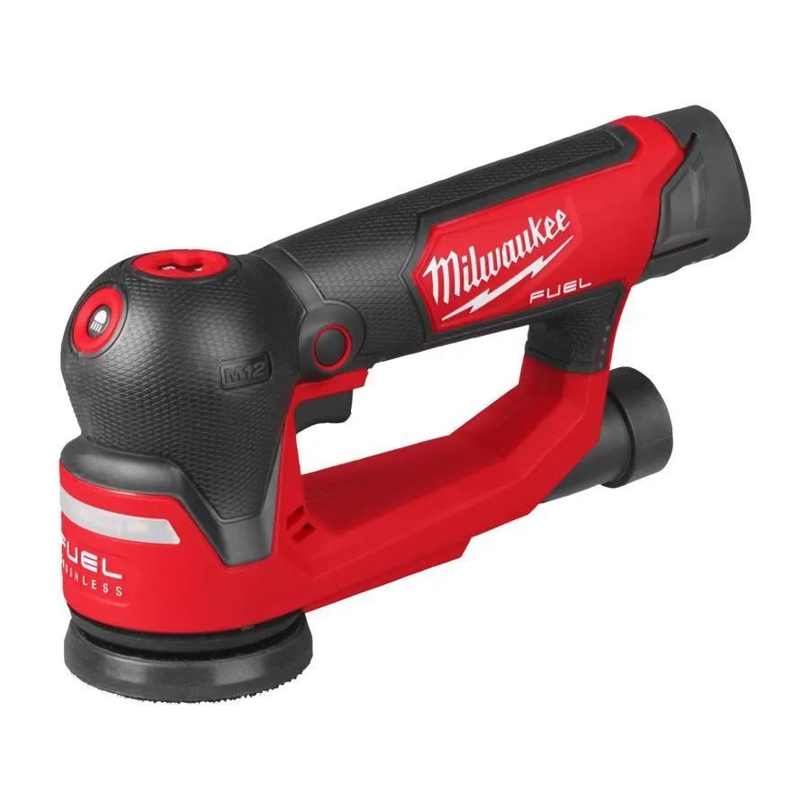 Milwaukee M12 FSDR75-202B 12V FUEL 75mm Random Orbit Sander With 2x 2Ah Batteries