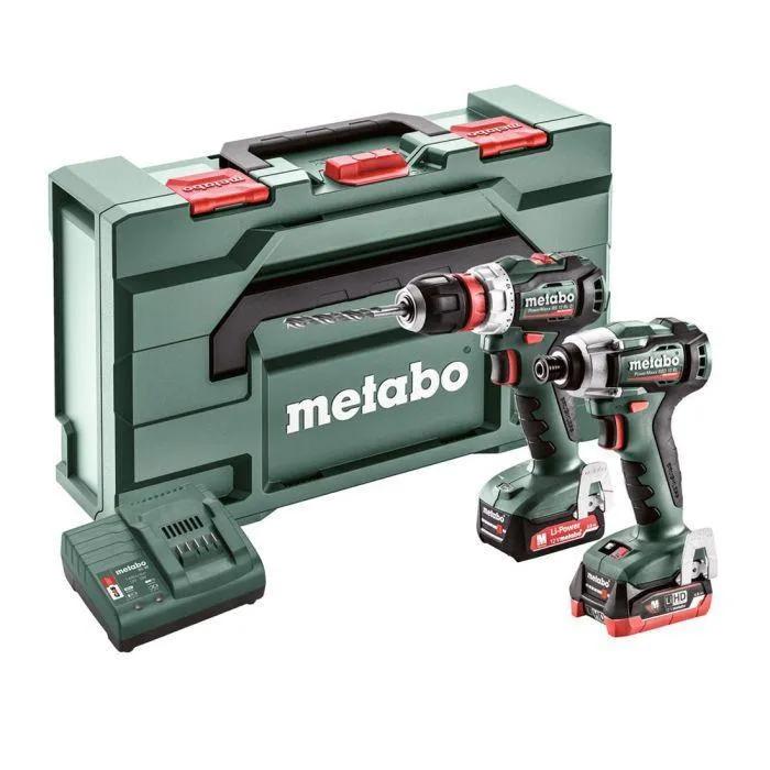 Metabo PowerMaxx Combo Set 2.7.4 12V Combi Drill & Impact Driver With 1x 2.0Ah & 1x 4.0Ah Battery